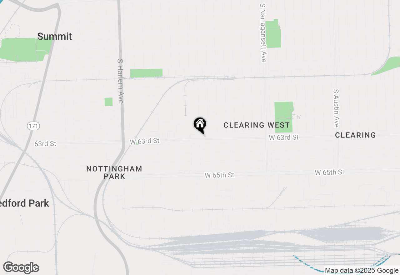 Map of 6746 W 63rd Street, Chicago, IL 60638