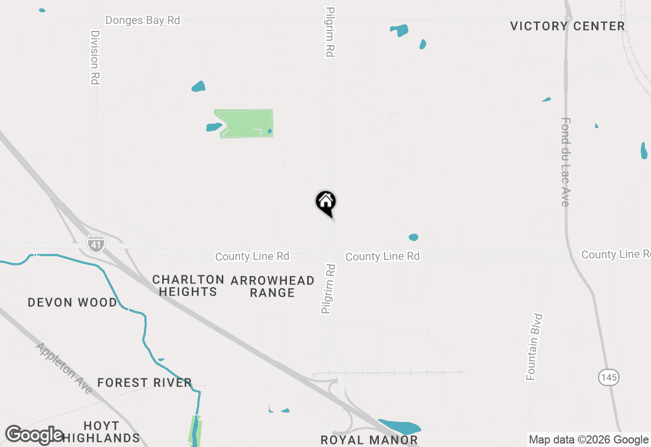 Map of W157N9750 Glenwood Rd, Germantown, WI 53022