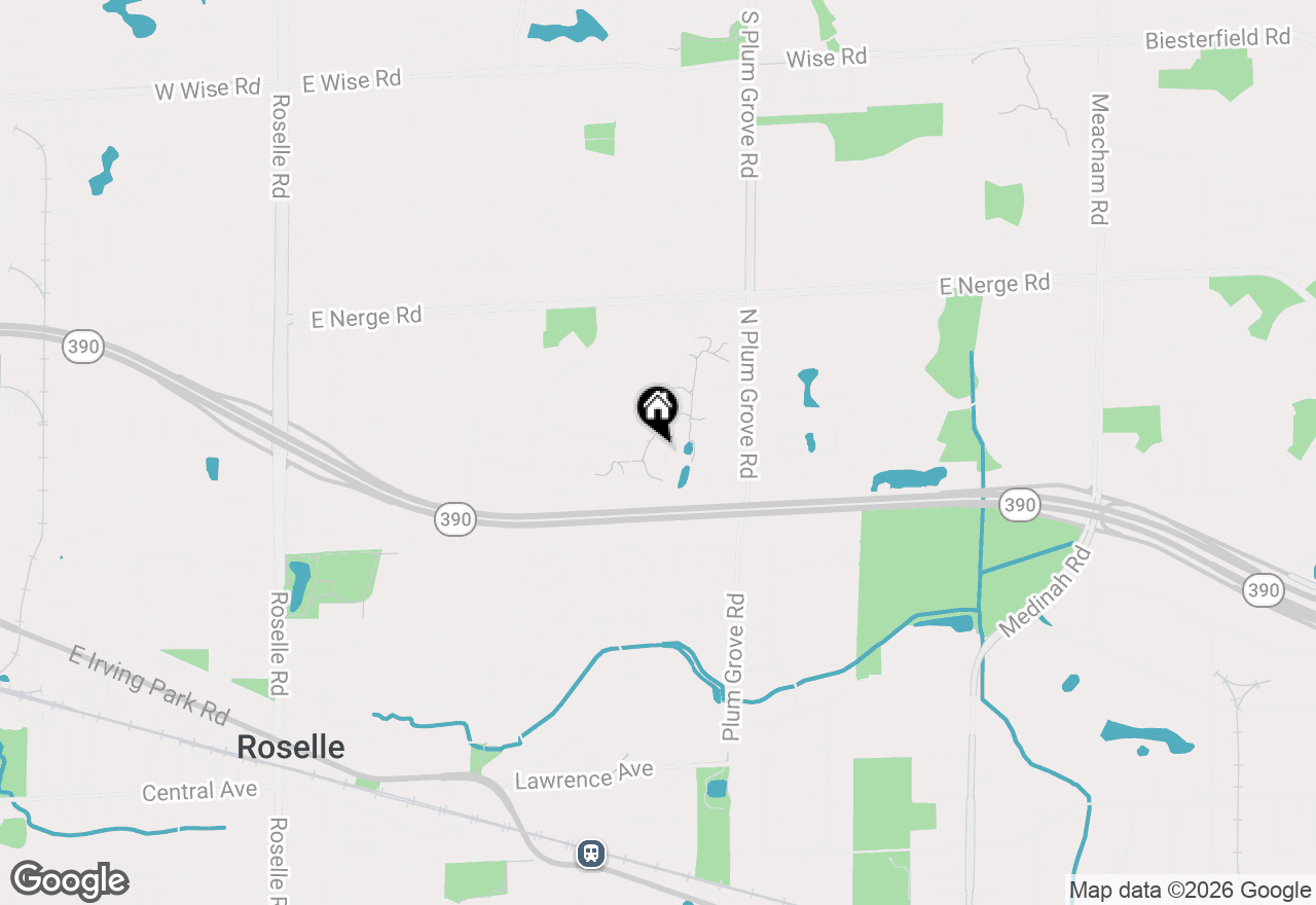 Map of 524 Yosemite Court, Roselle, IL 60172