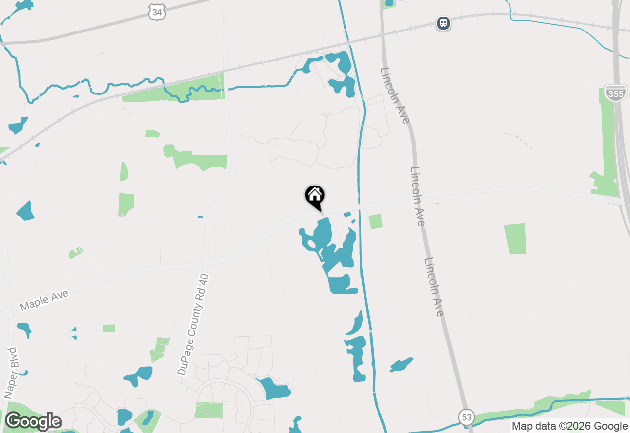 Map of 1607 Maple Terrace #2C, Lisle, IL 60532