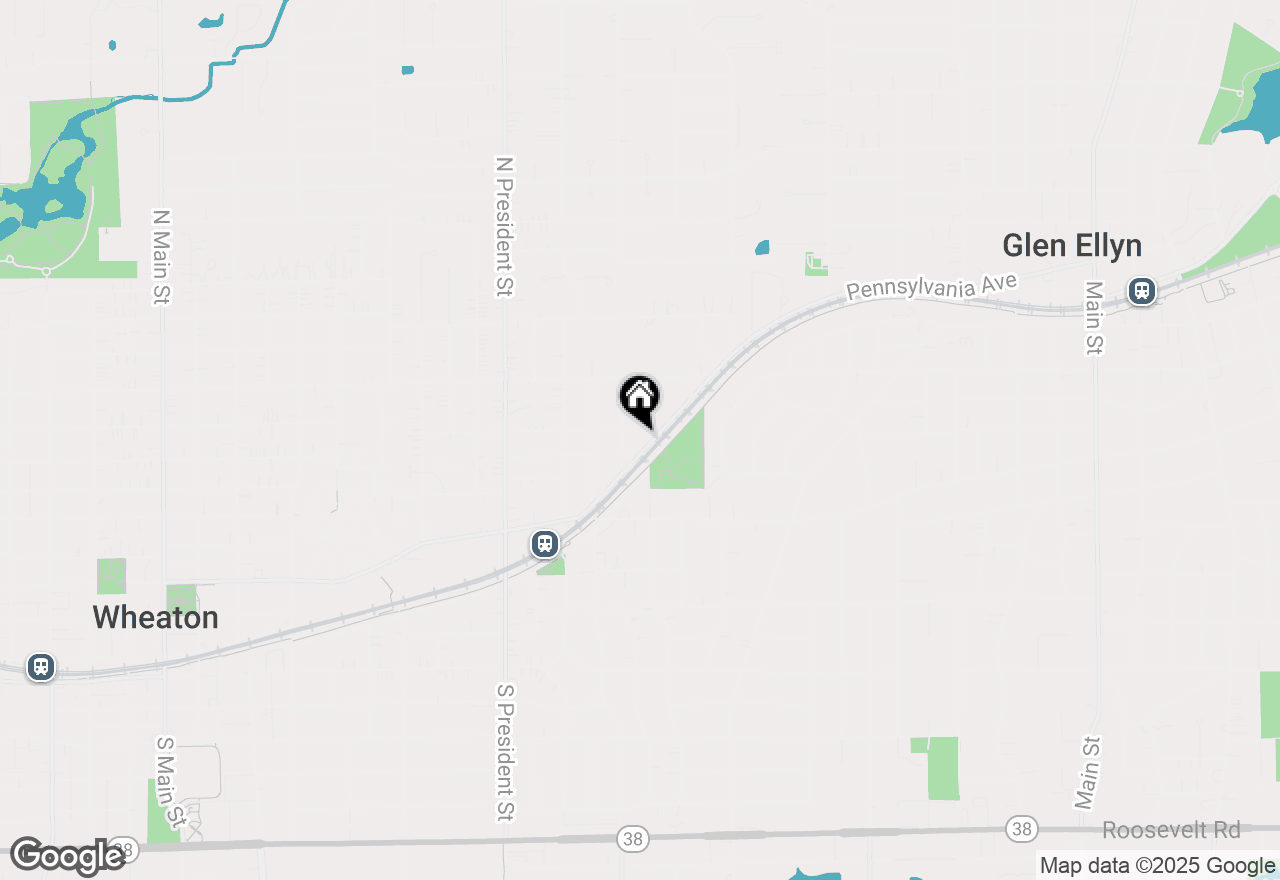 Map of 1417 College Avenue, Wheaton, IL 60187