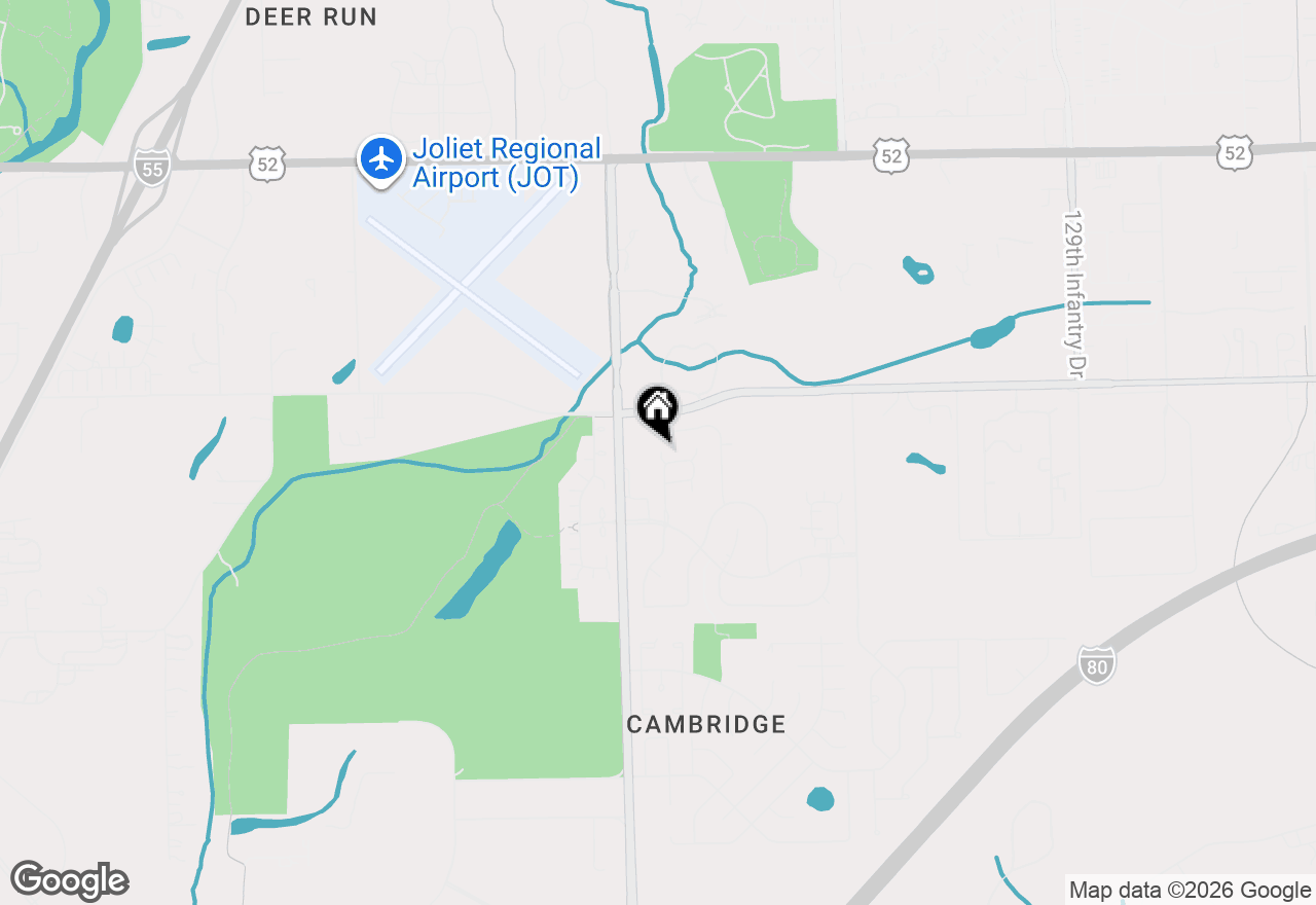 Map of 3527 Silver Leaf Drive, Joliet, IL 60431