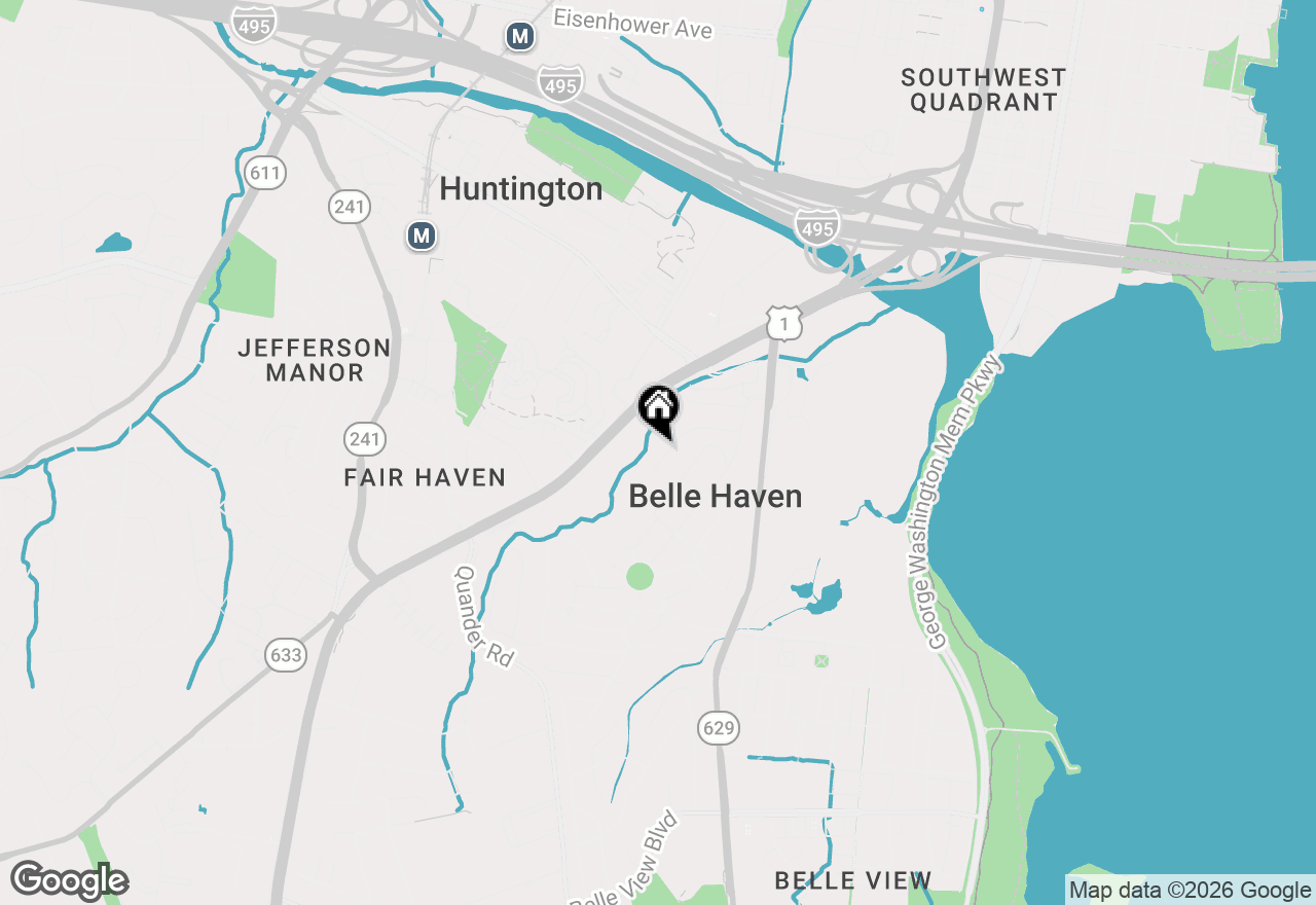Map of 6032 Grove Drive, Alexandria, VA 22307