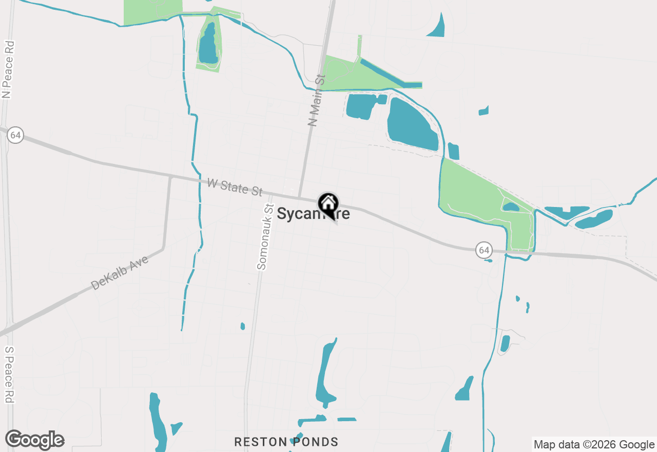 Map of 230 E Elm Street, Sycamore, IL 60178