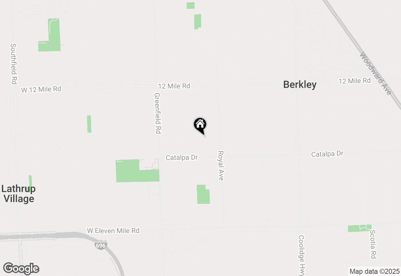 Map of 2813 Phillips Avenue, Berkley, MI 48072