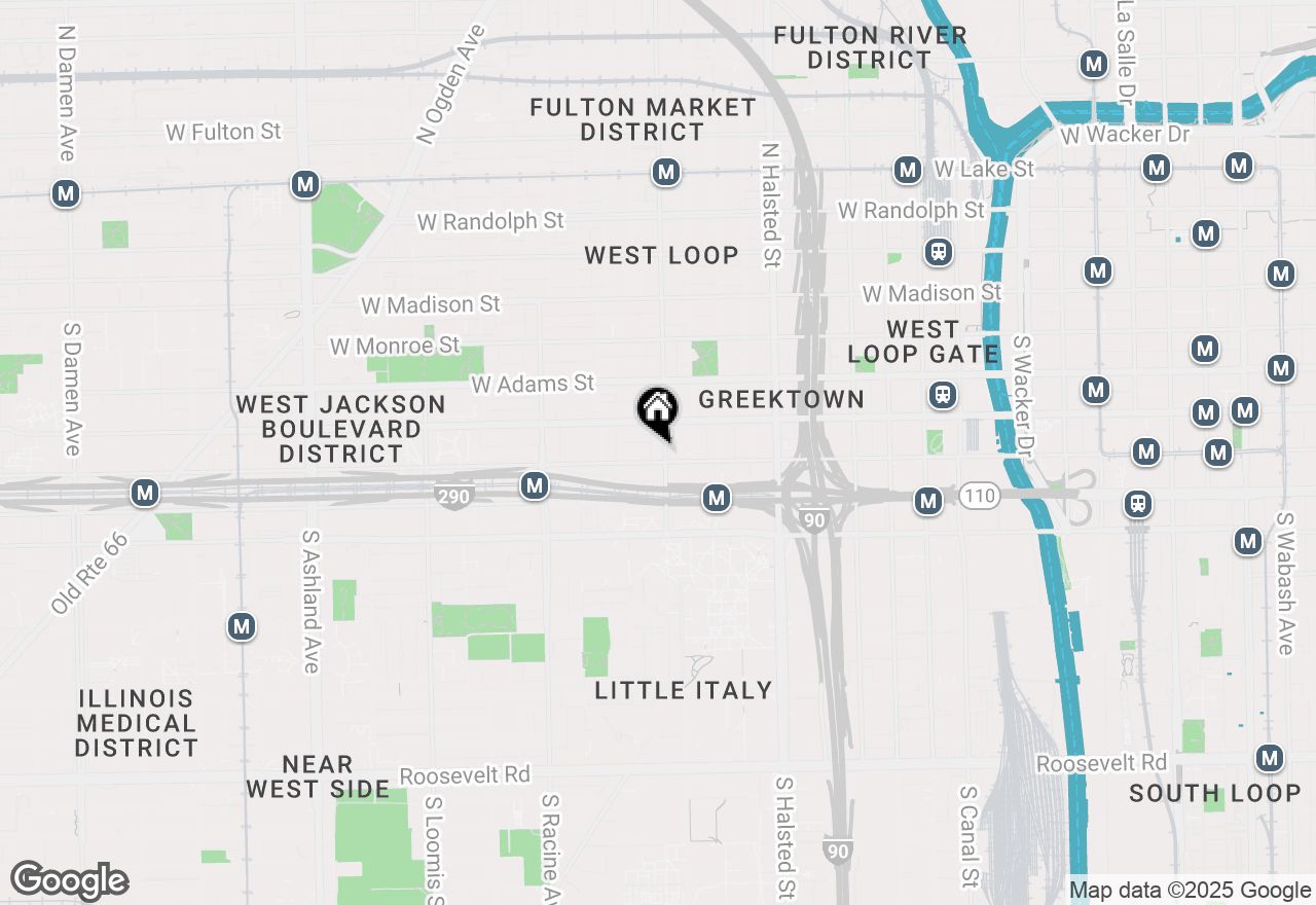 Map of 1002 W Van Buren Street #101, Chicago, IL 60607