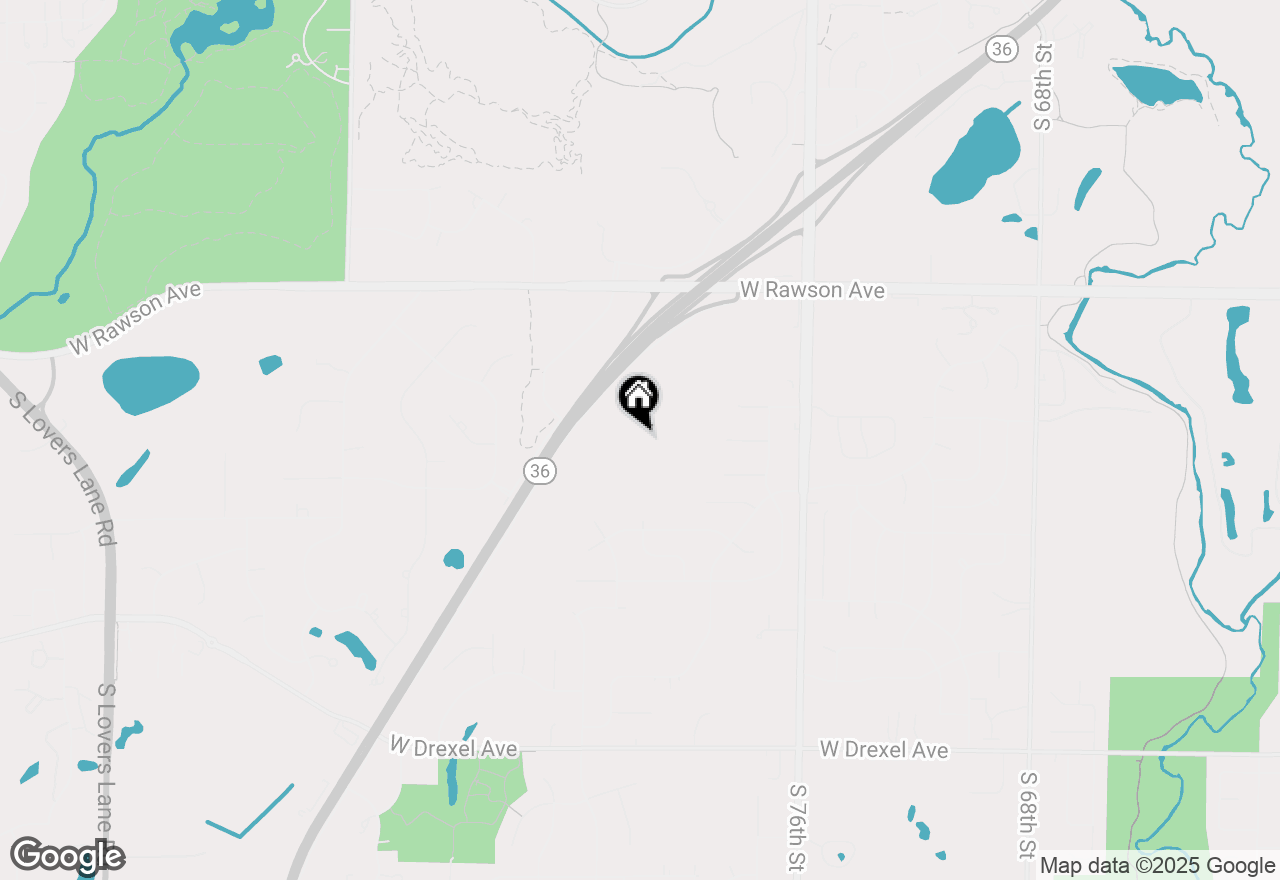 Map of 8301 W Loomis Road, Franklin, WI 53132