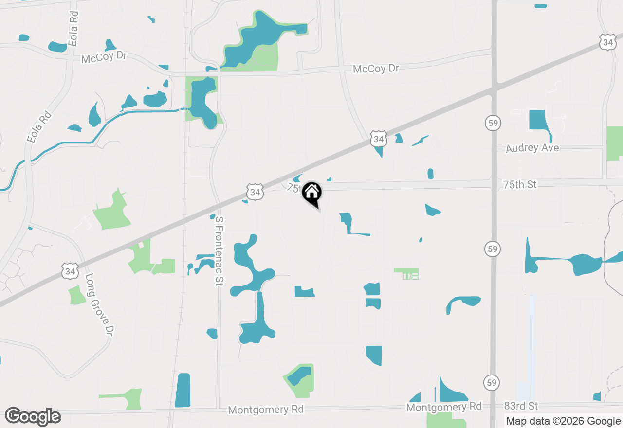 Map of 579 Watercress Drive, Aurora, IL 60504