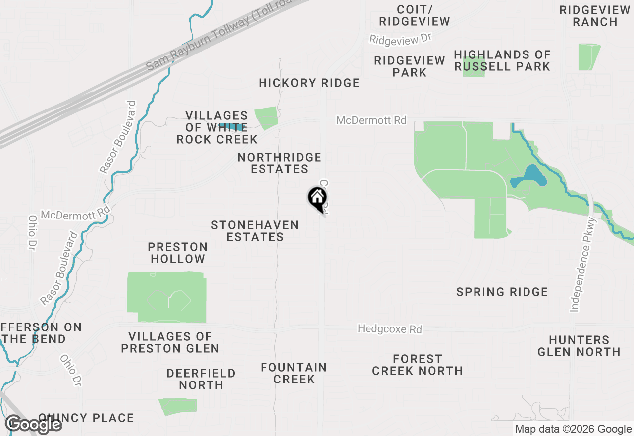 Map of 8508 Bridgend Court, Plano, TX 75024