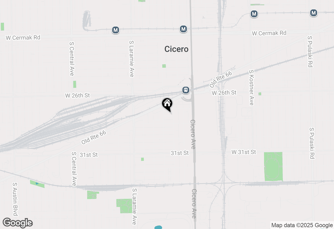 Map of 4918 W 28th Place, Cicero, IL 60804