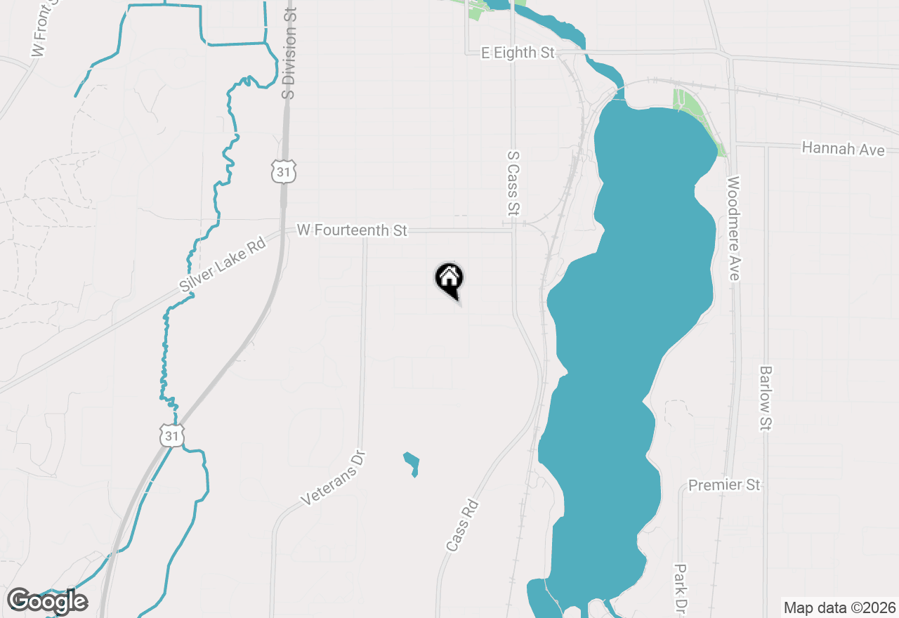 Map of 202 Seventeenth Street, Traverse City, MI 49684