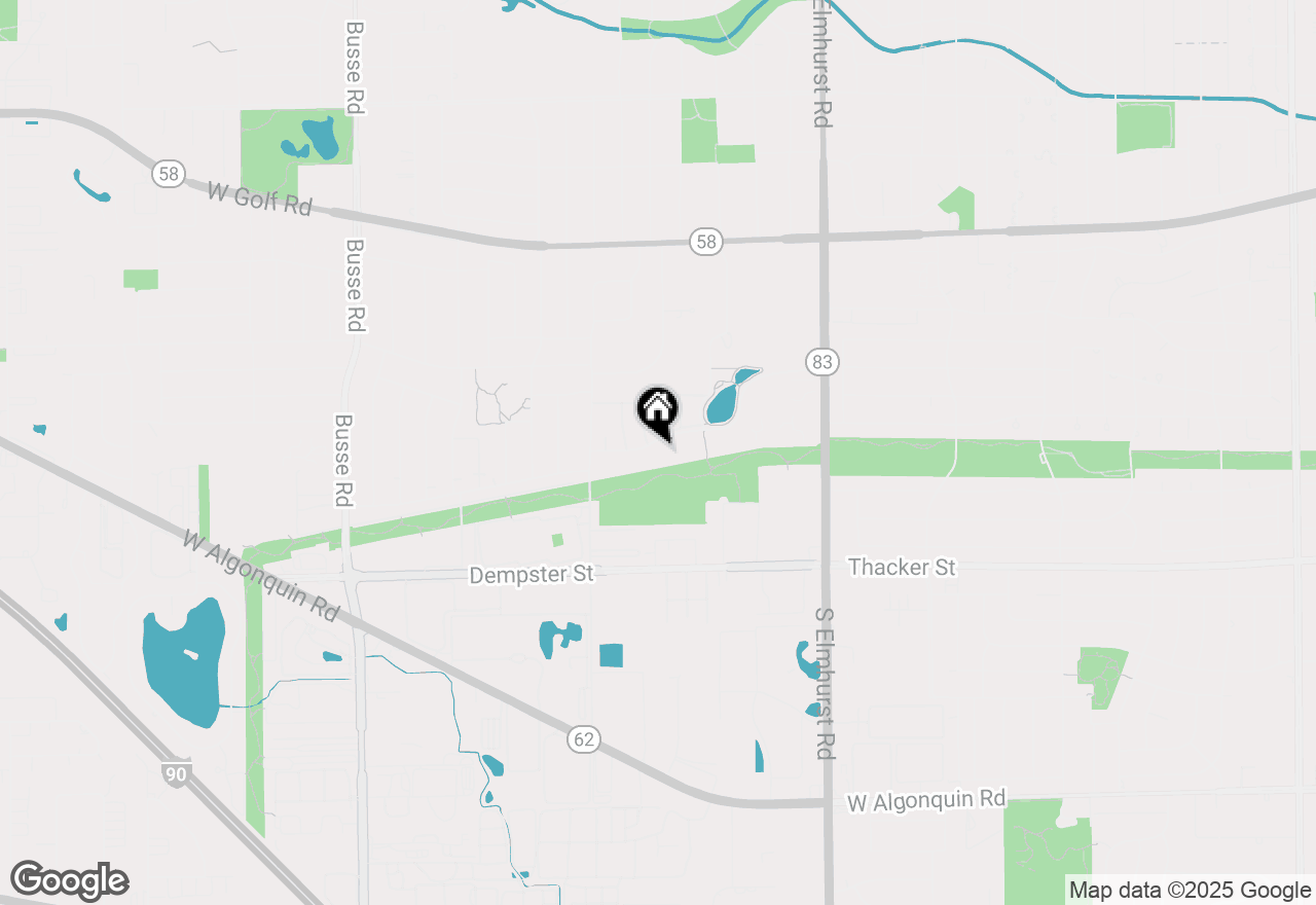 Map of 725 W Huntington Commons Road #407, Mount Prospect, IL 60056