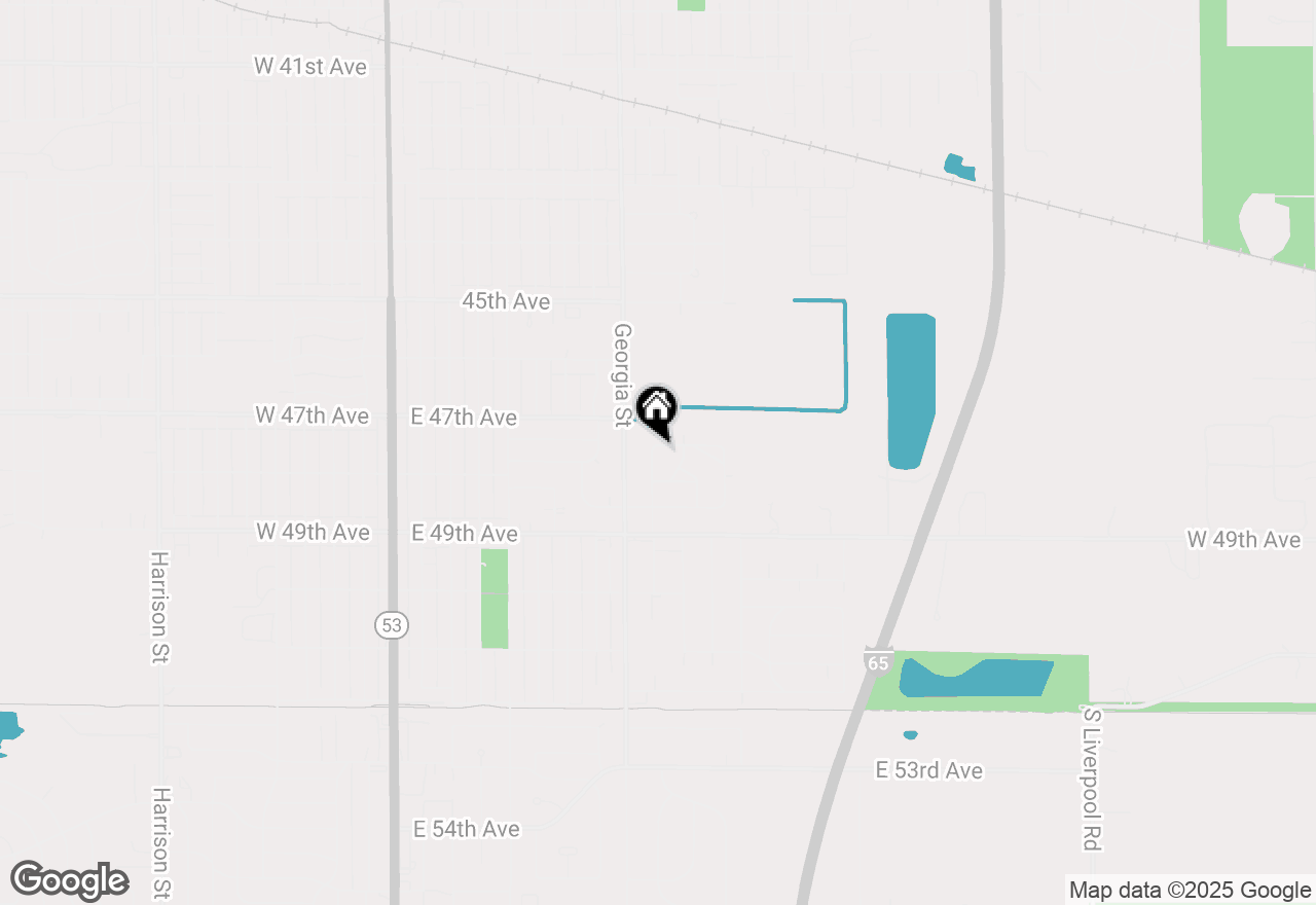 Map of 4751 Rhode Island Street, Gary, IN 46409