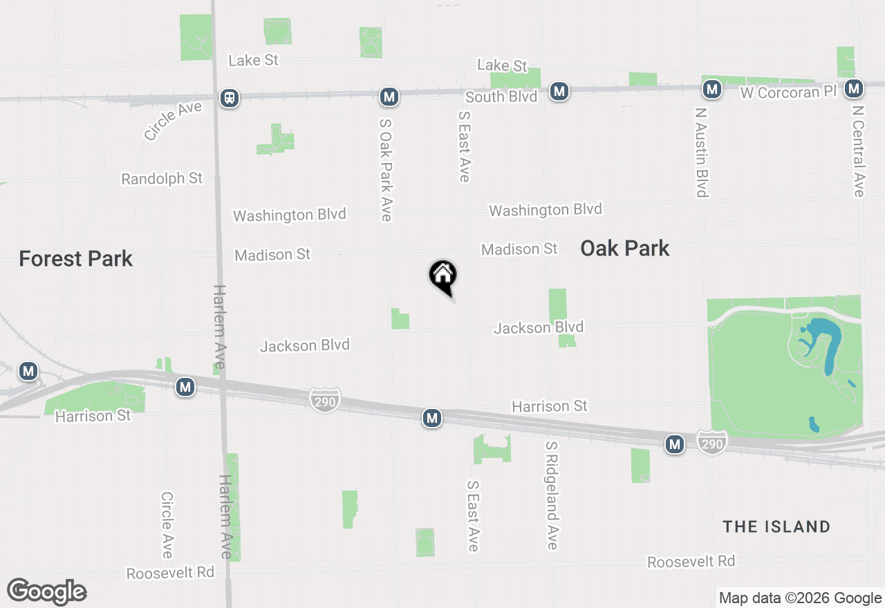 Map of 617 Clarence Avenue, Oak Park, IL 60304