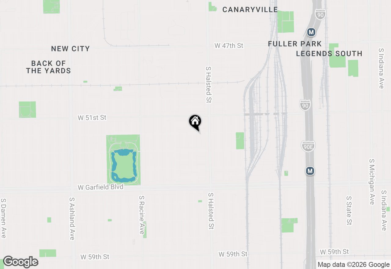 Map of 5203 S Peoria Street, Chicago, IL 60609
