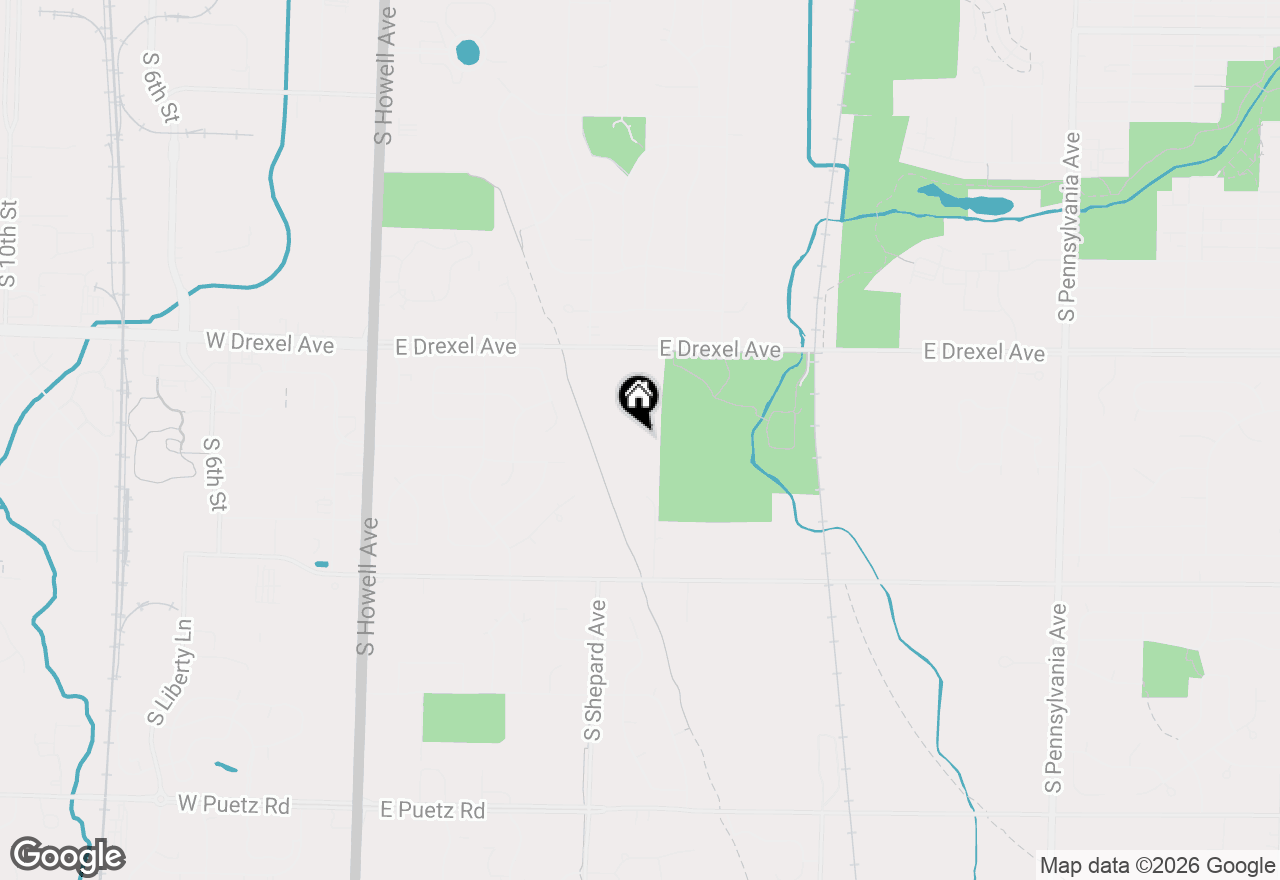 Map of 947 E Trailside Ct, Oak Creek, WI 53154