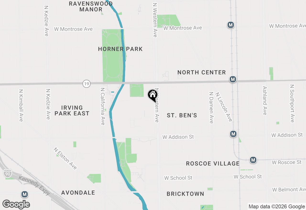 Map of 2419 W Berenice Avenue, Chicago, IL 60618