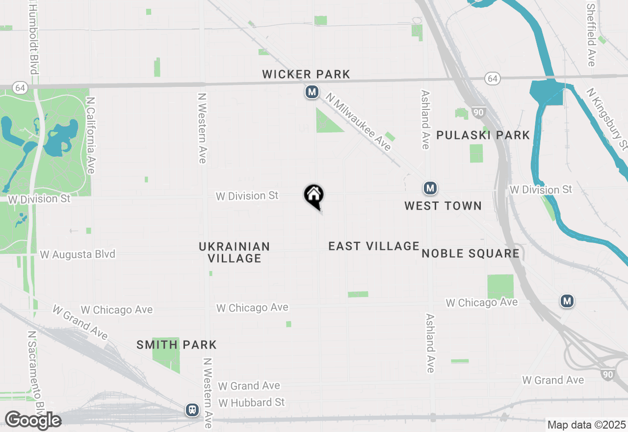 Map of 1112 N Damen Avenue, Chicago, IL 60622