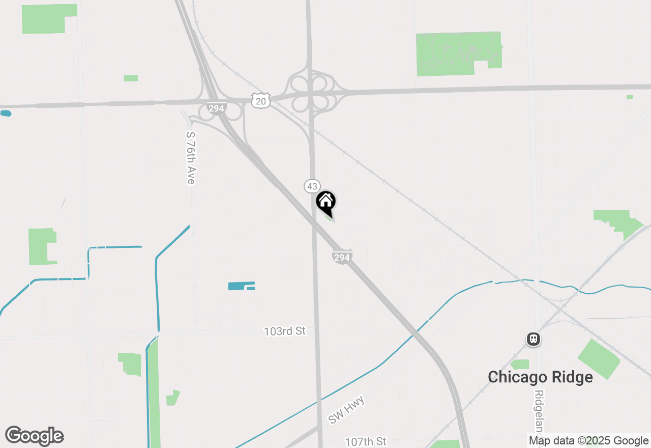 Map of 7125 Oconnell Drive #102, Chicago Ridge, IL 60415