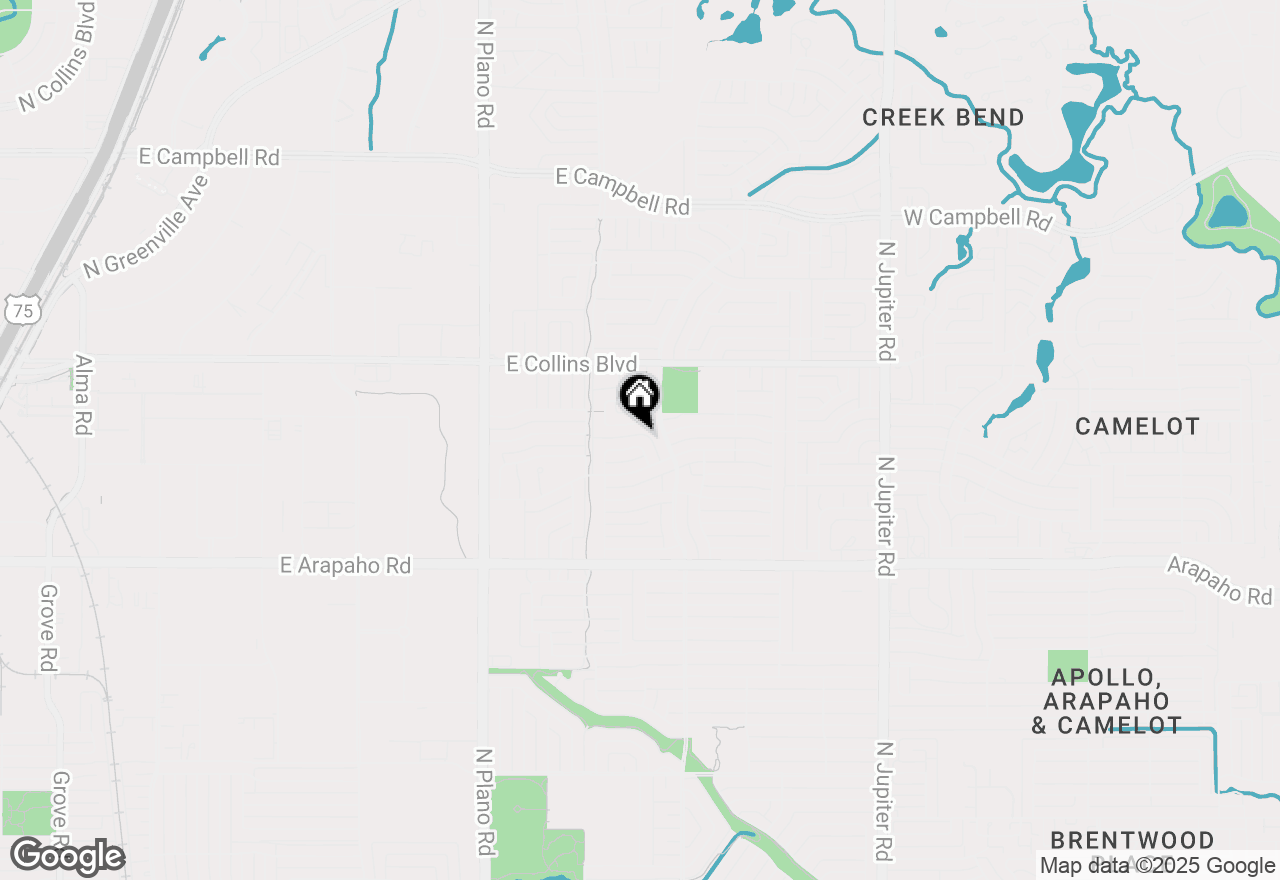 Map of 23 Grant Circle, Richardson, TX 75081