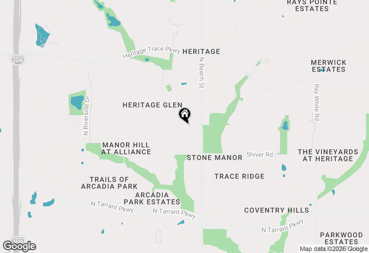 Map of 4344 Silverwood Trail, Fort Worth, TX 76244