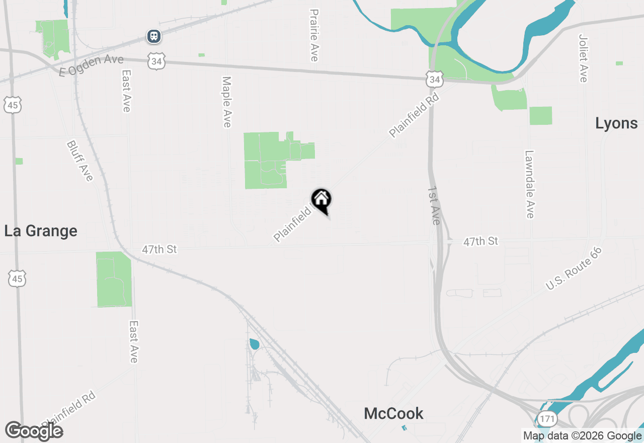 Map of 4605 Prairie Avenue, Brookfield, IL 60513