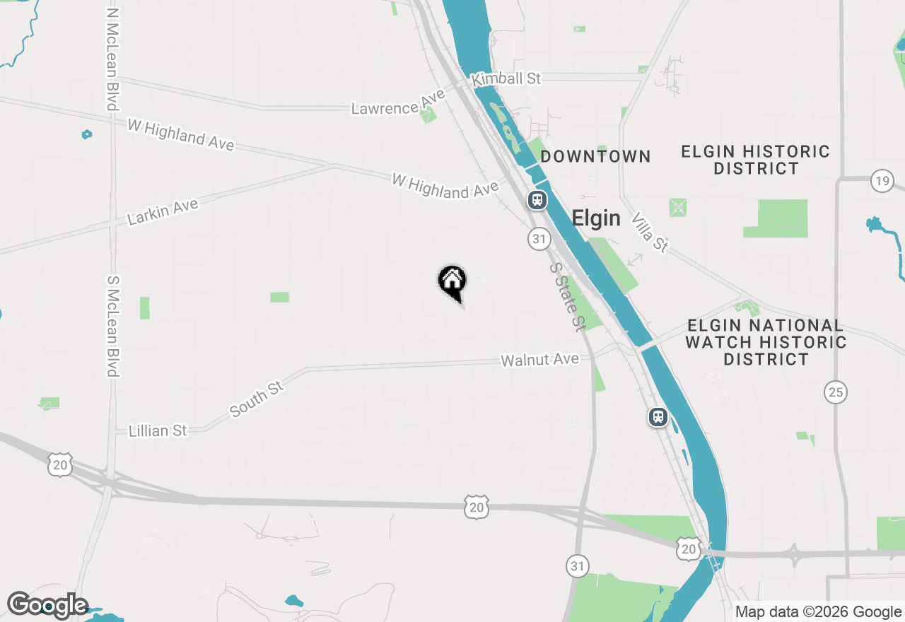 Map of 173 Orchard Street, Elgin, IL 60123