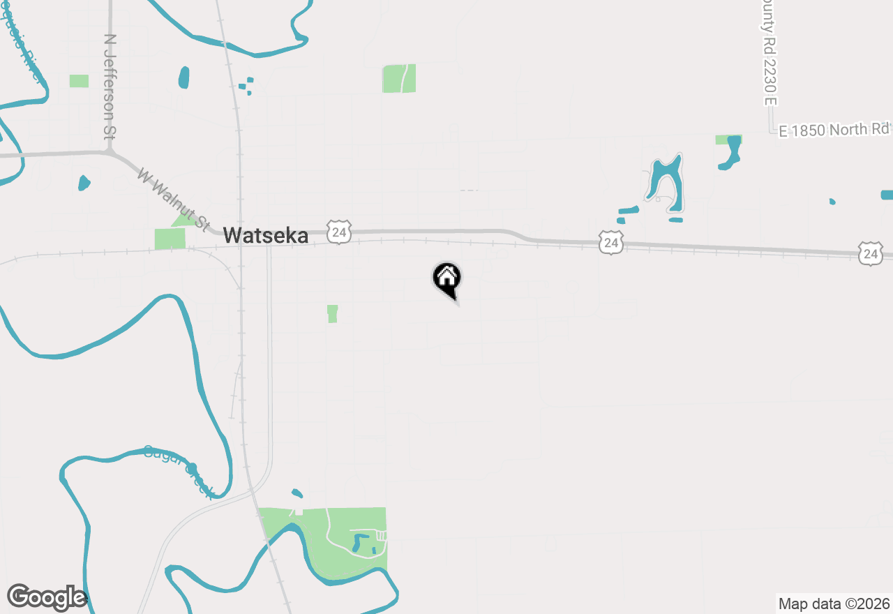 Map of 555 E Mulberry Street, Watseka, IL 60970