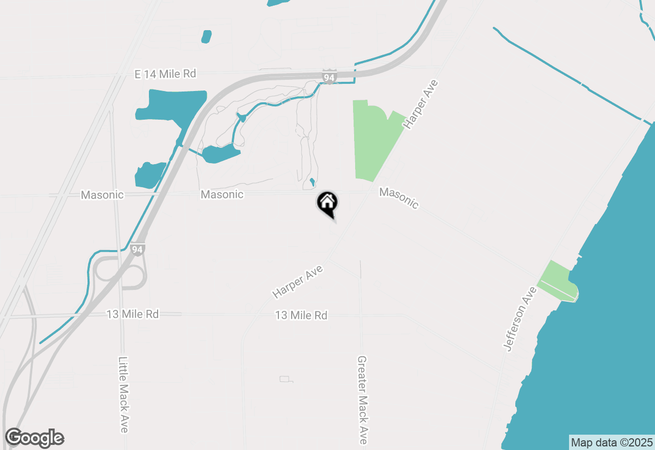 Map of 31945 Williamsburg Street, St. Clair Shores, MI 48082