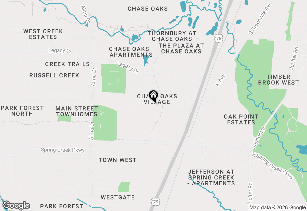 Map of 6521 Rutherford Road, Plano, TX 75023