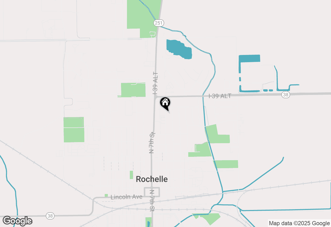 Map of 1110 Lincoln Highway, Rochelle, IL 61068