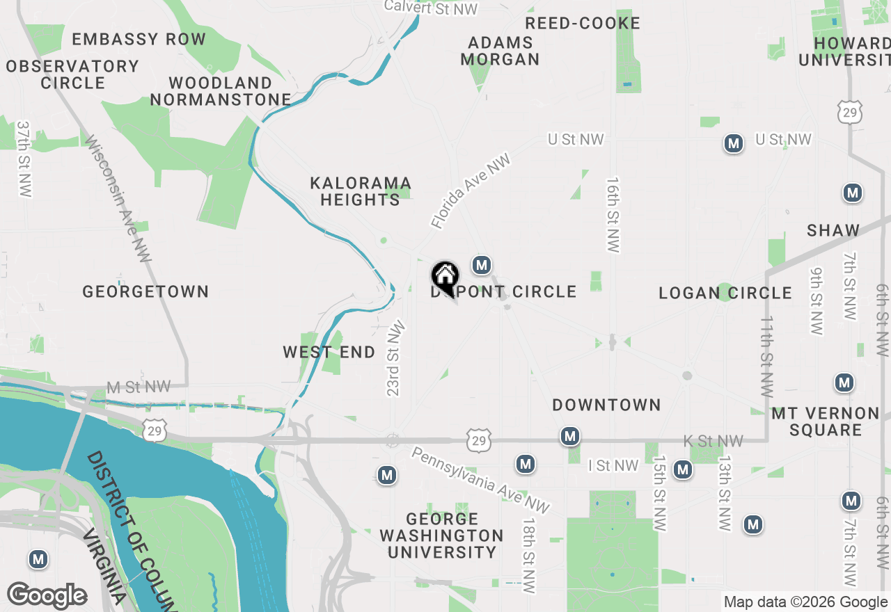 Map of 1408 21st Street Nw #A, Washington, DC 20036