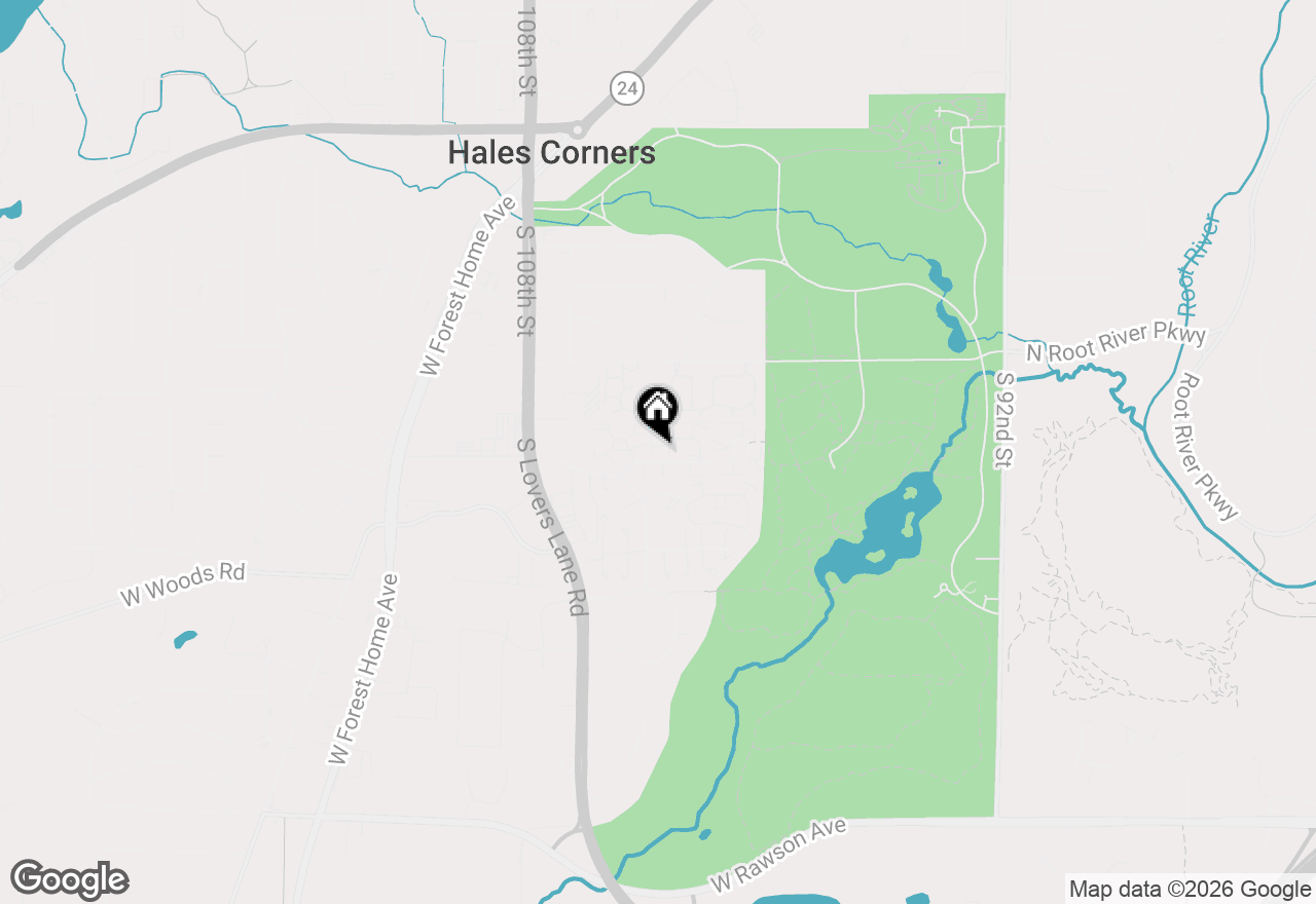 Map of 10278 W Whitnall Edge Cir #102, Franklin, WI 53132