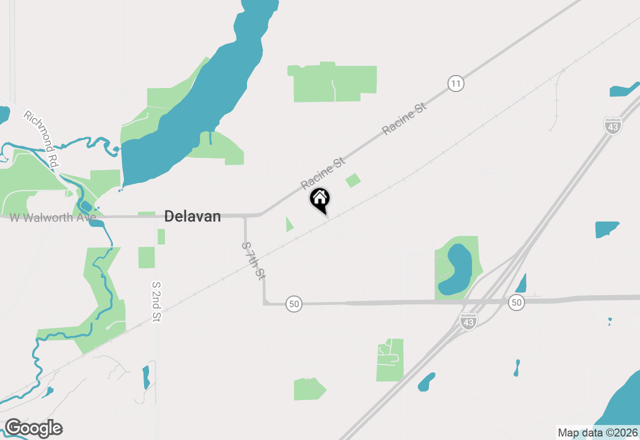 Map of 930 E Wisconsin St, Delavan, WI 53115