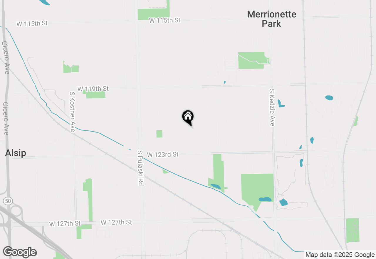 Map of 3700 W 121st Place, Alsip, IL 60803