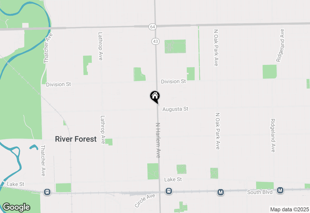 Map of 1010 N Harlem Avenue #201, River Forest, IL 60305