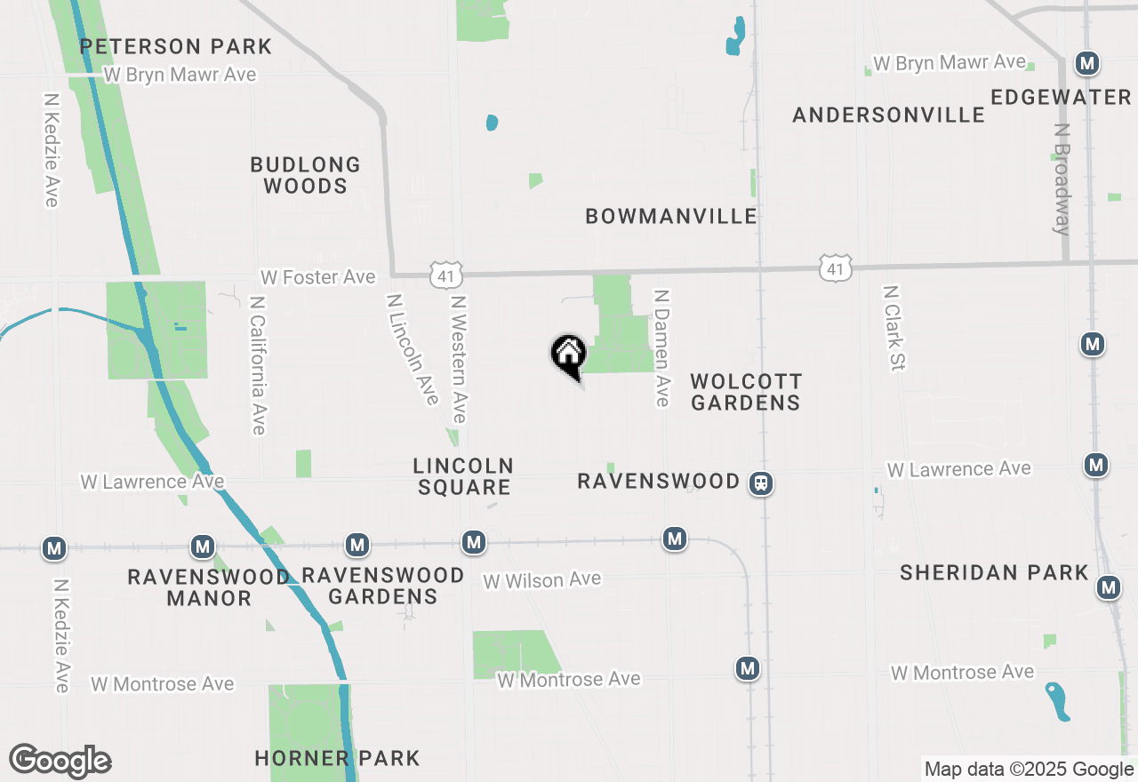 Map of 4943 N Leavitt Street, Chicago, IL 60625