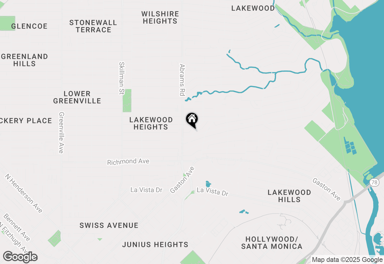 Map of 2415 Hillside Drive, Dallas, TX 75214