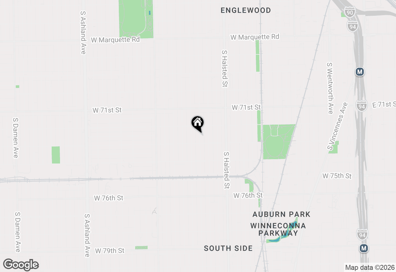 Map of (Address confidential), Chicago, Illinois 60621