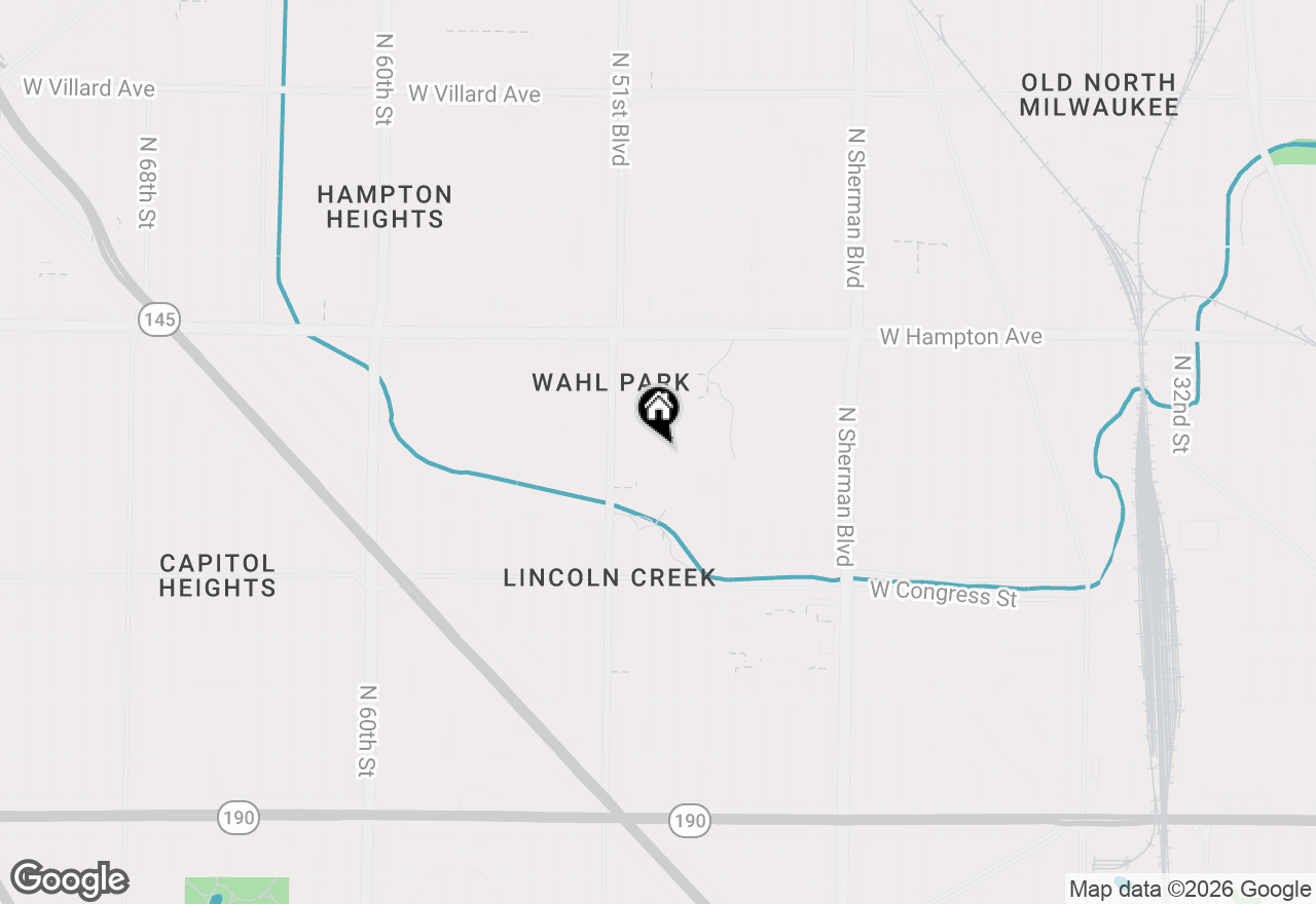Map of 4607 N 49th St #4609, Milwaukee, WI 53218