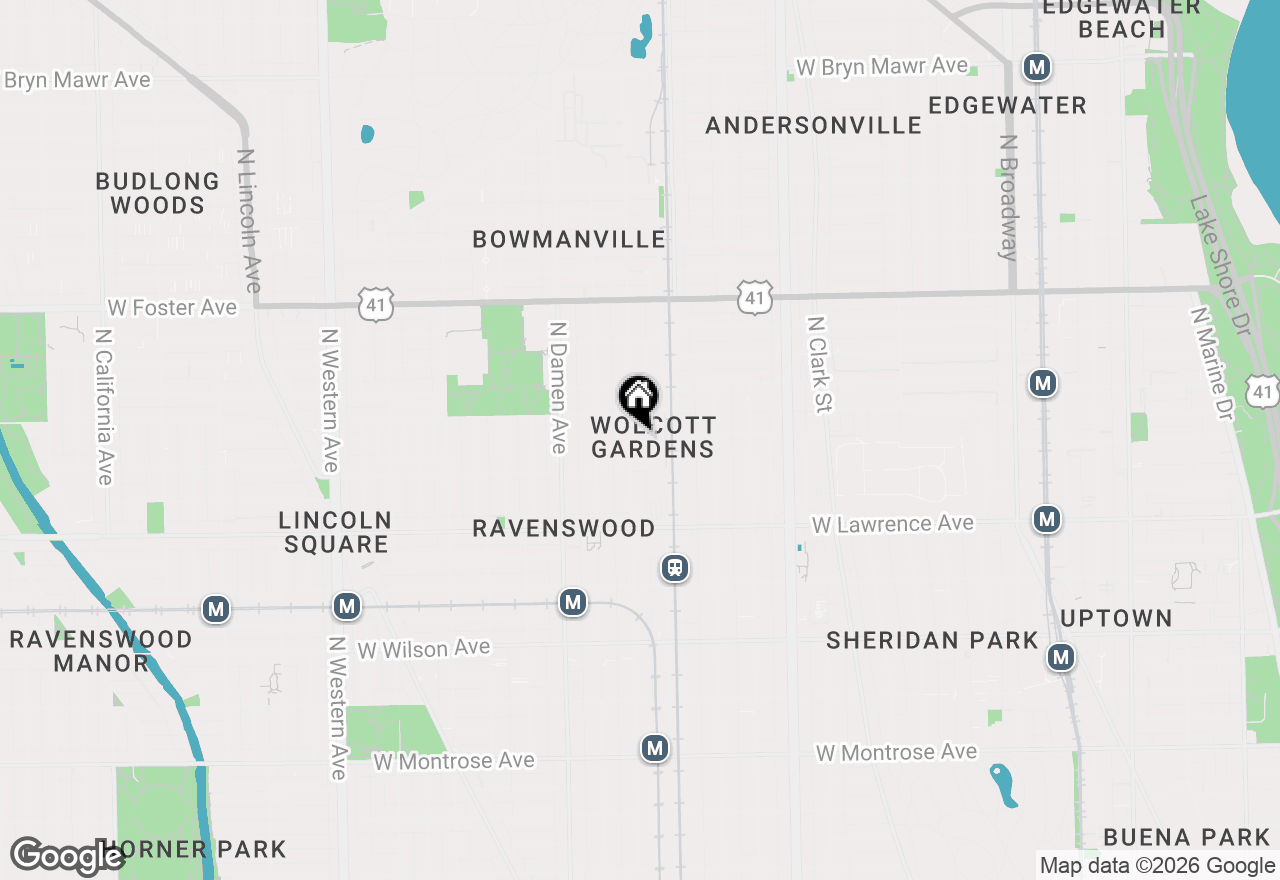 Map of 4935 N Wolcott Avenue #1A, Chicago, IL 60640