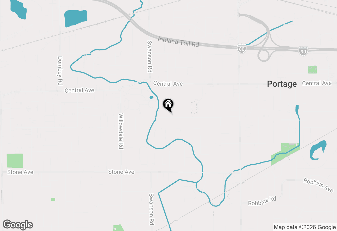 Map of 5702 Mulberry Avenue, Portage, IN 46368