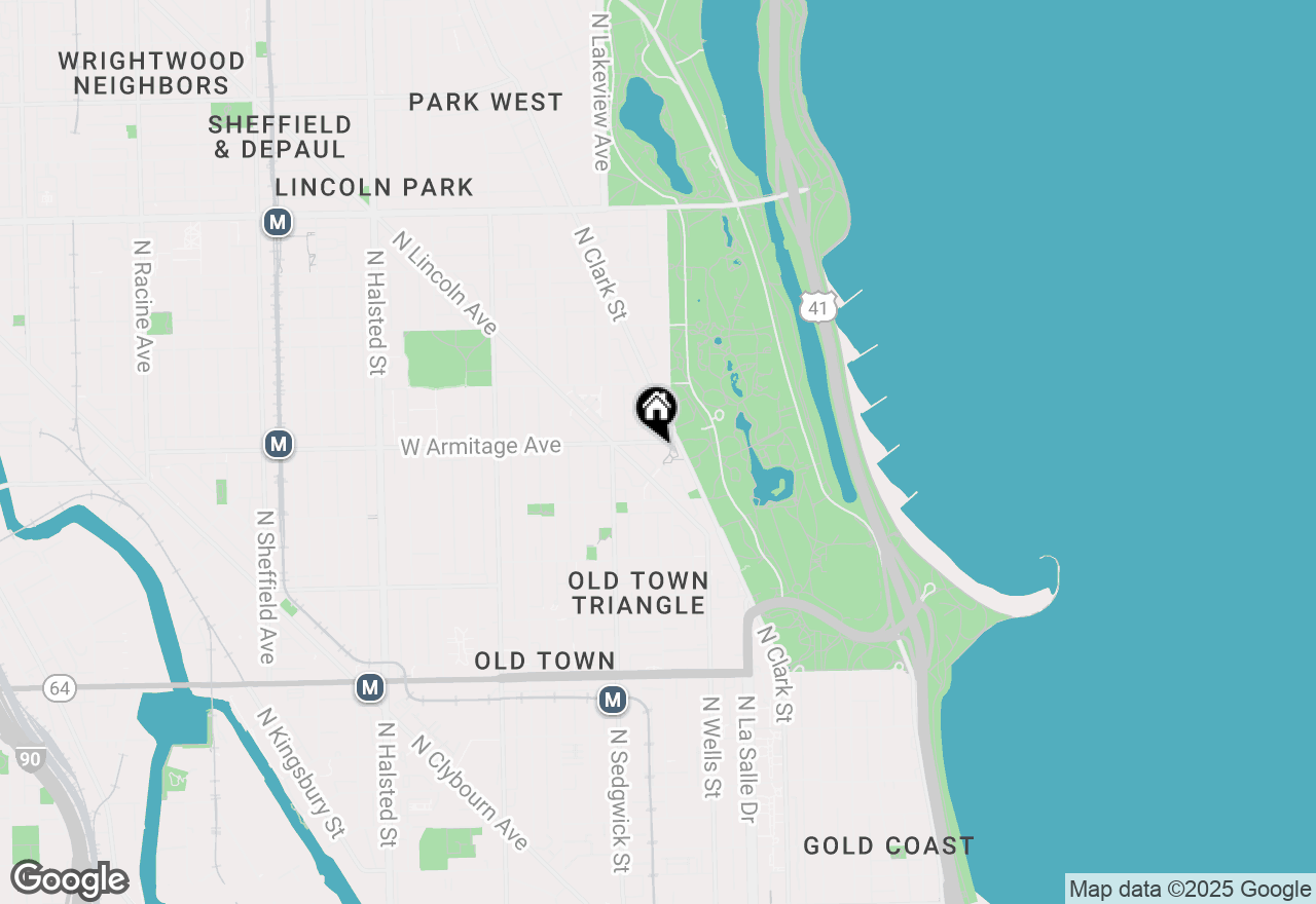 Map of 1960 N Lincoln Park West #1811, Chicago, IL 60614