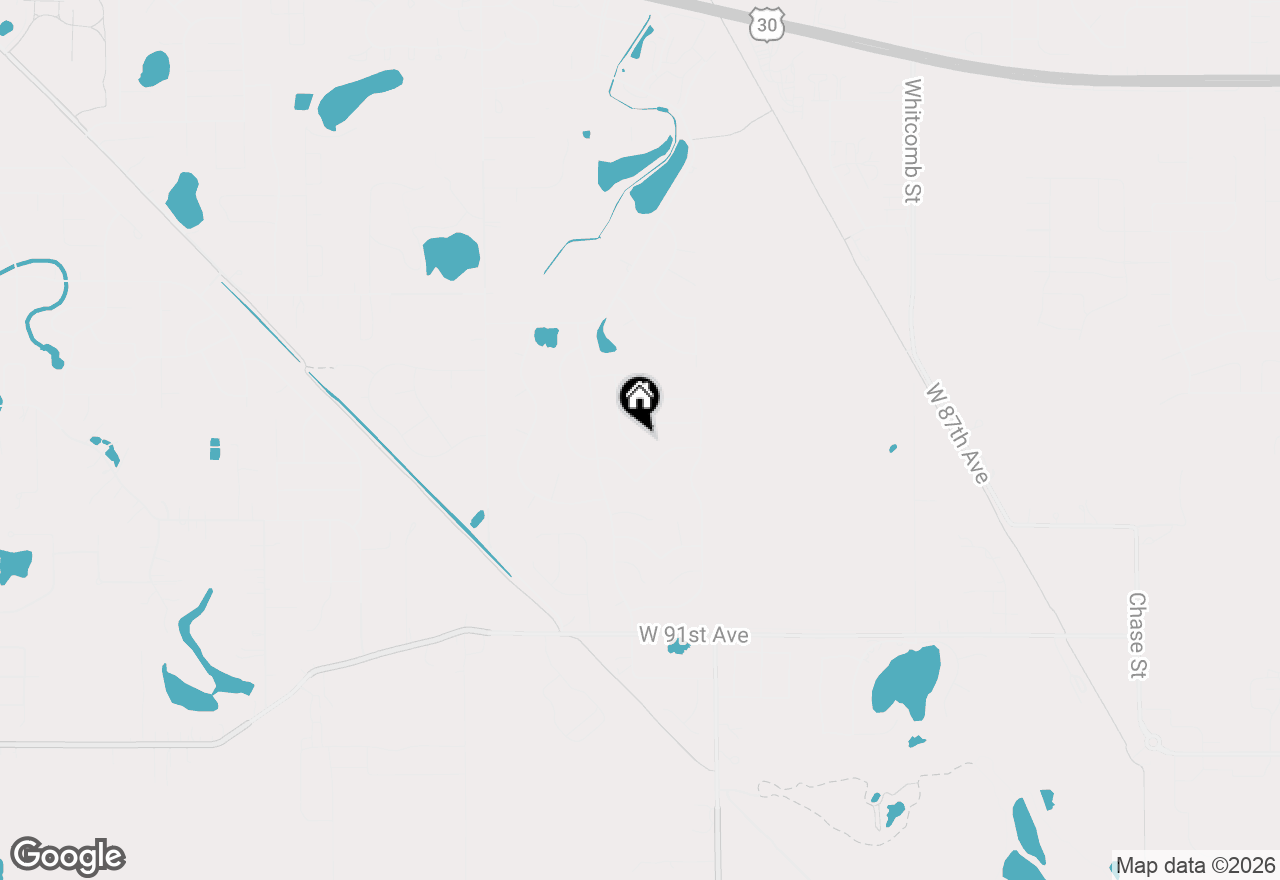 Map of 8787 Mathews Lane, Crown Point, IN 46307