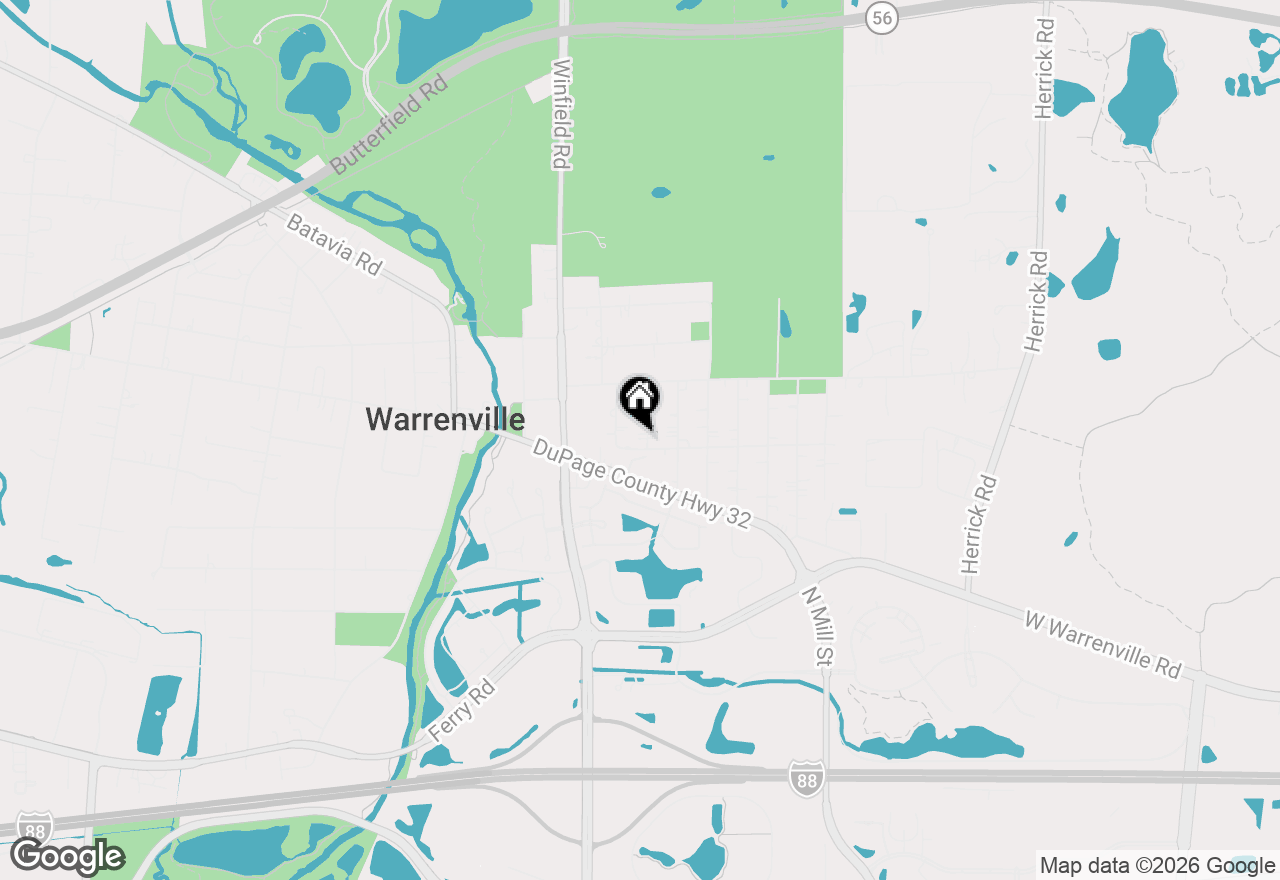 Map of 3S580 Tinker Avenue, Warrenville, IL 60555