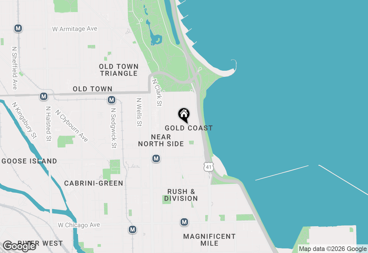 Map of 1350 N Astor Street #2A, Chicago, IL 60610