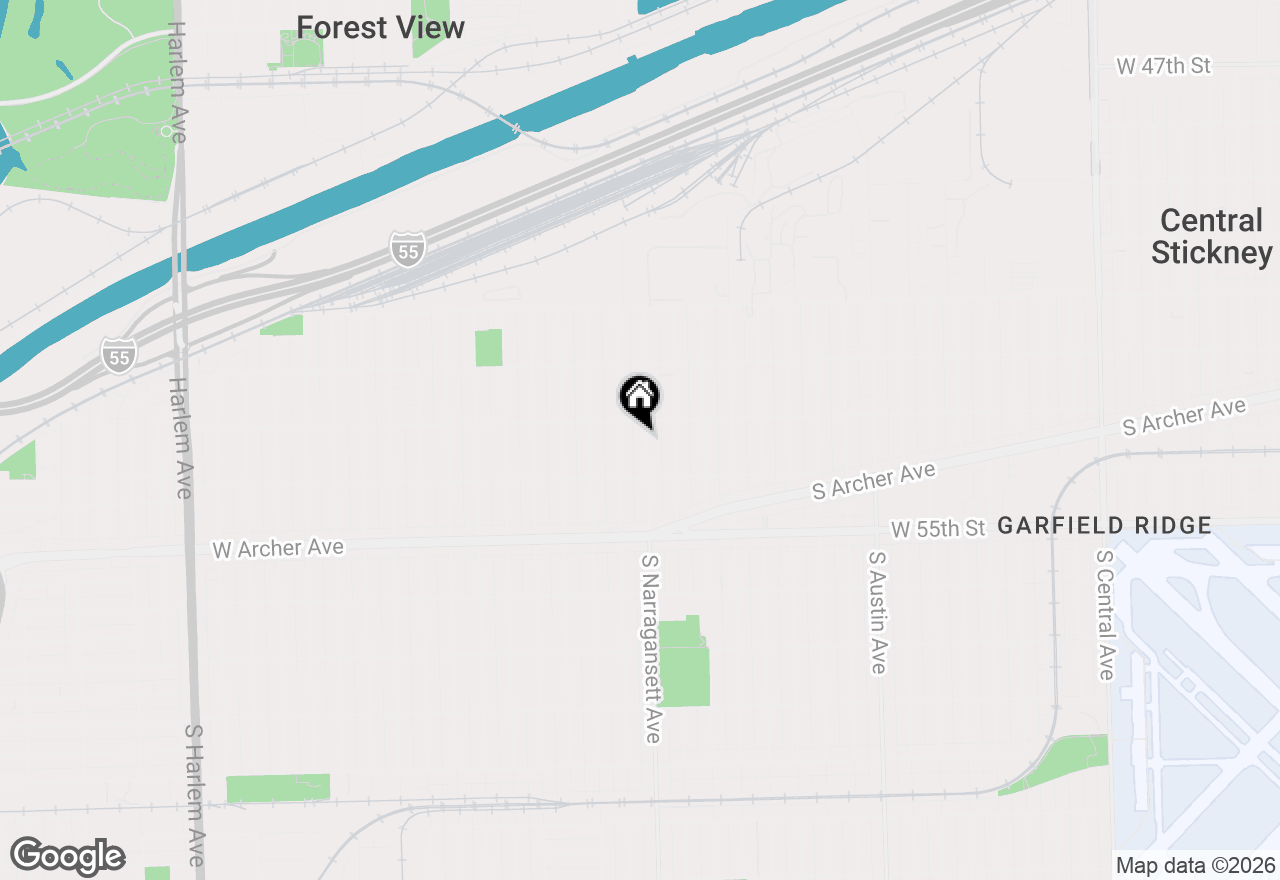 Map of 5318 S Narragansett Avenue, Chicago, IL 60638