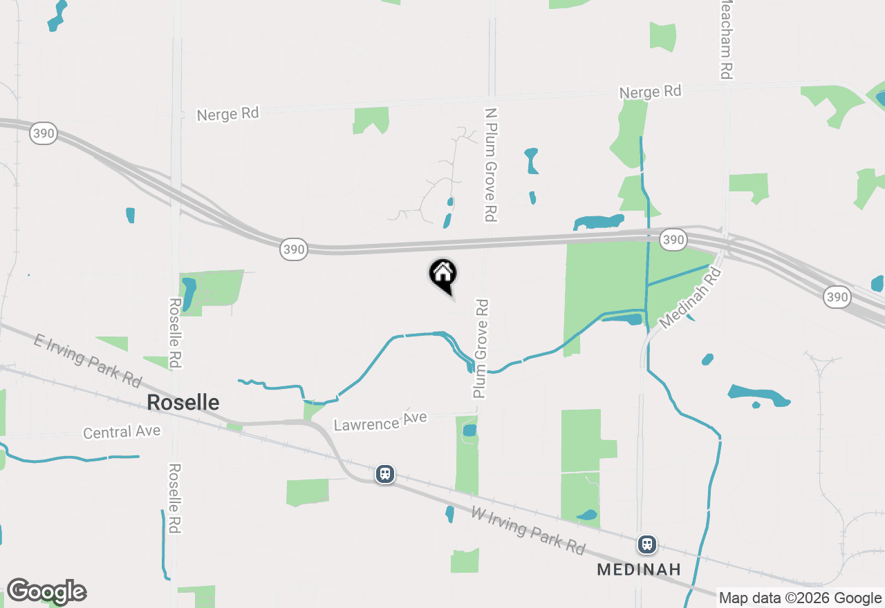 Map of (Address confidential), Roselle, Illinois 60172