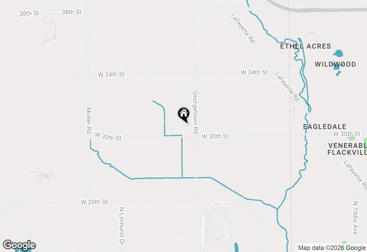 Map of 4909 Patricia Street, Indianapolis, IN 46224