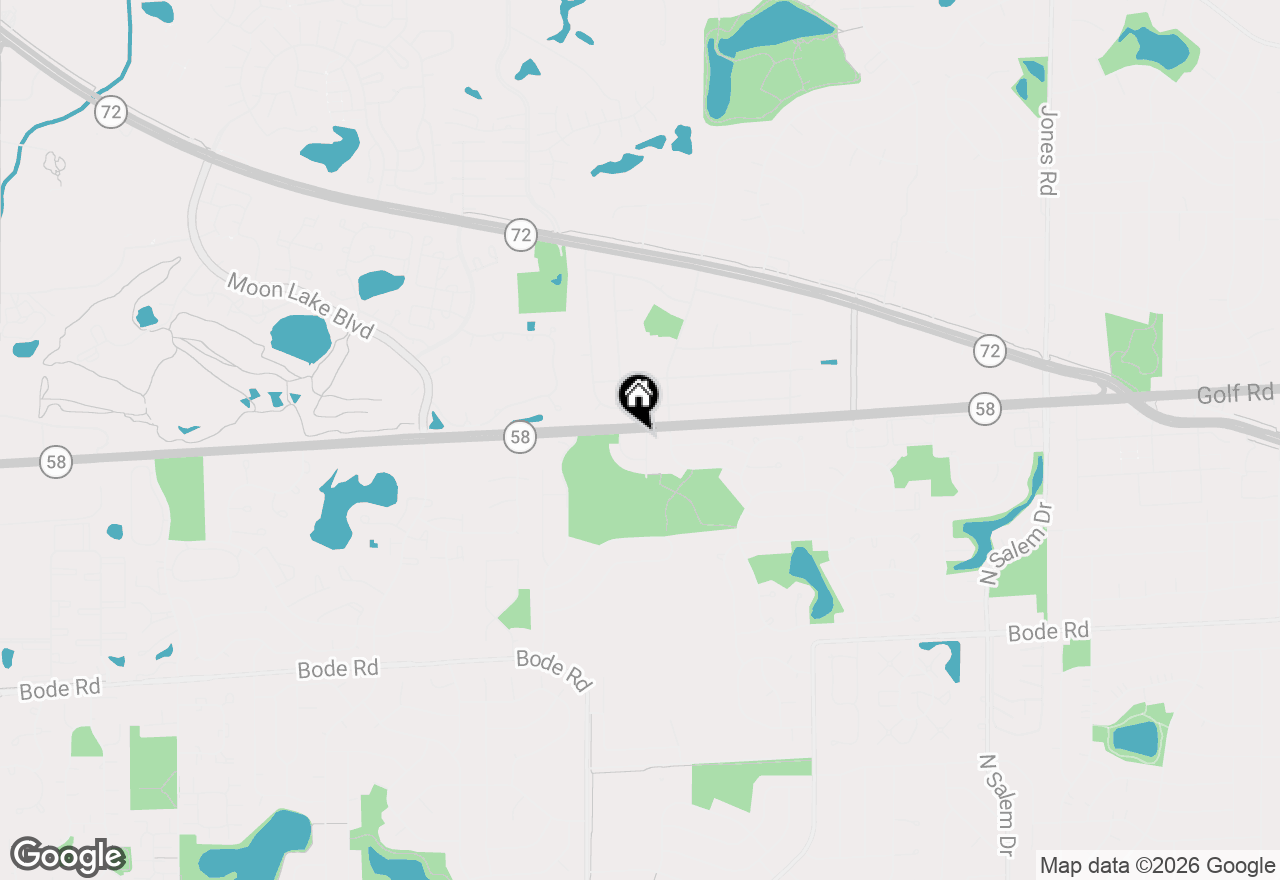 Map of 1190 Woodcreek Lane, Hoffman Estates, IL 60169